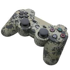 PS3 CONTROL GENERICO VERDE CAMUFLADO