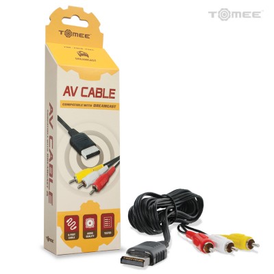 Cable de Audio y video Compatible con Deamcast Negro