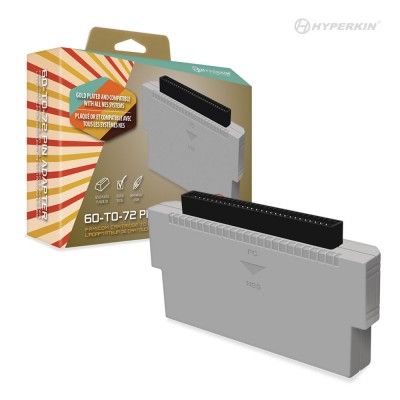 60 to 72 Pin adaptador para  Famicom de NES Blanco