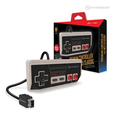 Control Cadet premiun para NES Classic Edition / Wii U / Wii Blanco - Gris