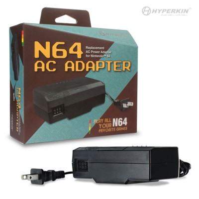 A/C Adaptador de corriente para N64 Negro