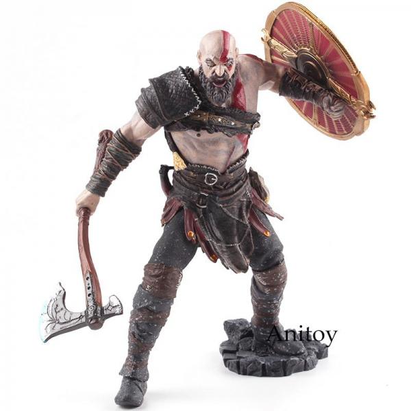 Figura Kratos God Of War con escudo 22CM