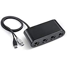 Nintendo GameCube Controller Adapter for Nintendo Switch Color negro
