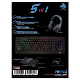 KIT Gamer EAGLE WARRIOR  RHINO  5 en 1