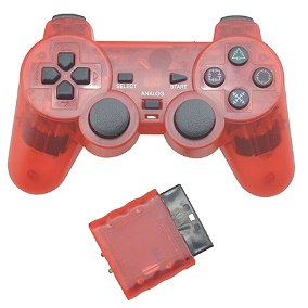 PS2 CONTROL WIRELESS  GENERICO ROJO