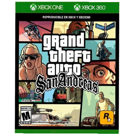 Grand Theft Auto San Andreas Xbox One-360 JUEGO