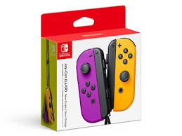 NS Control Joy-Con  (L -R ) purple -orange Neon
