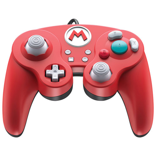 Control Game Cube Alambrico Switch Super Mario Rojo