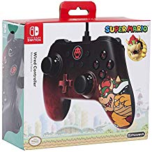Control PRO Alambrico Switch Bowser Rojo-Negro