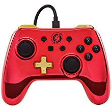 Control PRO Alambrico Switch Metroid Rojo