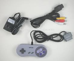 Super Nintendo usado paquete de cables + control