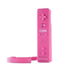Wii Control remoto original usado Rosado