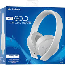 HEADSET WIRELESS GOLD PS4 Blanco