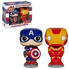 POP Avengers Popi Salt & Pepper Shakers Captain America & Iron Man