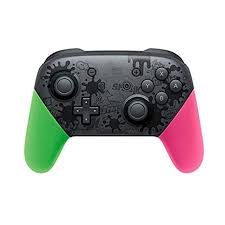 Control PRO Nintendo Switch Splatoon 2 Edition Negro ver rosado