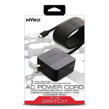 Adaptador de corriente para Switch Nyko Negro