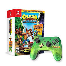 NS Crash Bandicoot N&acute;Sane Trilogy + Control Alambrico Edicion Crash