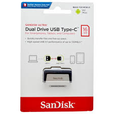 Sandisk Ultra Dual Drive USB Type C 16 GB Negro