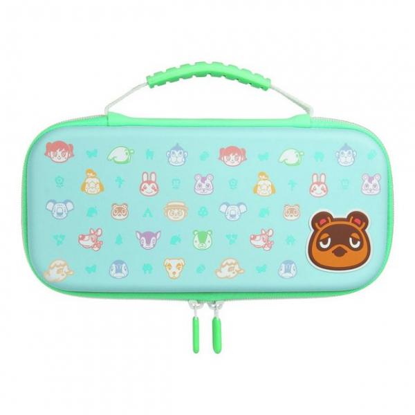 Estuche Protection case animal Crossing  Switch Negro
