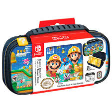 Estuche Deluxe Travel Mario Maker 2 - Nintendo Switch Negro-Estampado