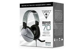 Headset Turtle  Beach Recon 70 silver  PS4 Silver negro