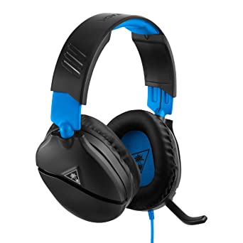 Headset Turtle  Beach Recon 70 Negro  PS4 Azul - negro