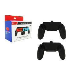 Control Grip para joy-con iplay 2 unidades negros Negro-celeste/rojo