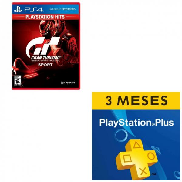 PS4 Gran Turismo + 3 meses Plus