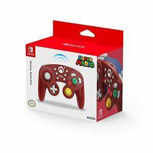 Control  Nintendo Switch Wireless  Battle Pad (Mario) GameCube Style Controller - Nintendo Switch de Hori ROJO