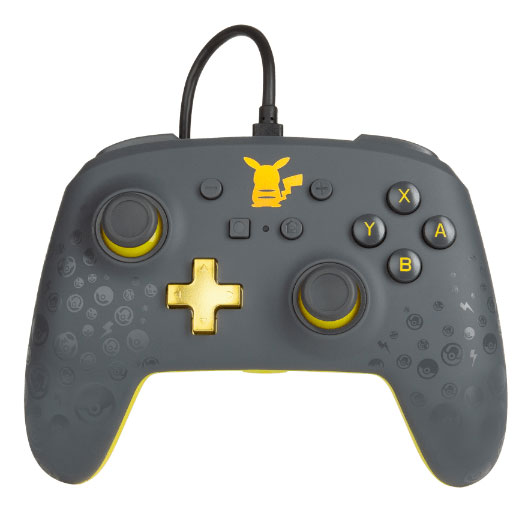 Control Switch powerA Wired Controller  *Pikachu Gris/Amarillo* Gris/Amarillo