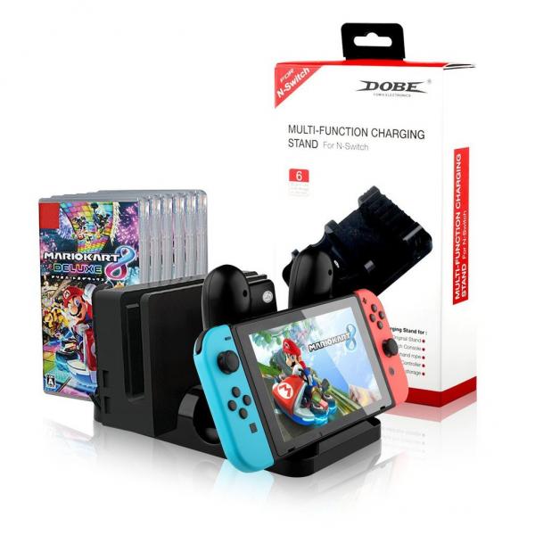 Stand Multifuncional charging Nintendo Switch   Dobe negro