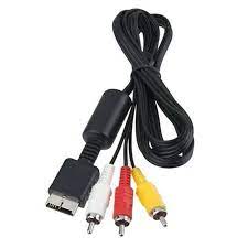 Cable Audio y video  compatible para PS3 /PS2 / PS1 Bolsa Negro