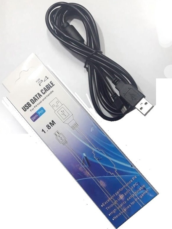 PS4  Cable de Carga de control PS4 1.8MTS Negro