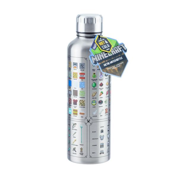 Botella Minecraft /Hot /Cold GRis