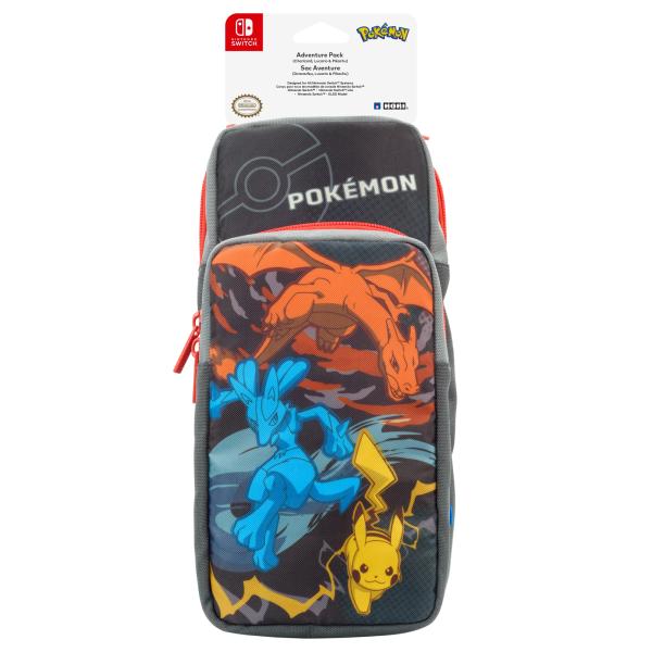 Estuche Adventure Pack Pokemon Nintendo Switch Naranja-azul-amarillo