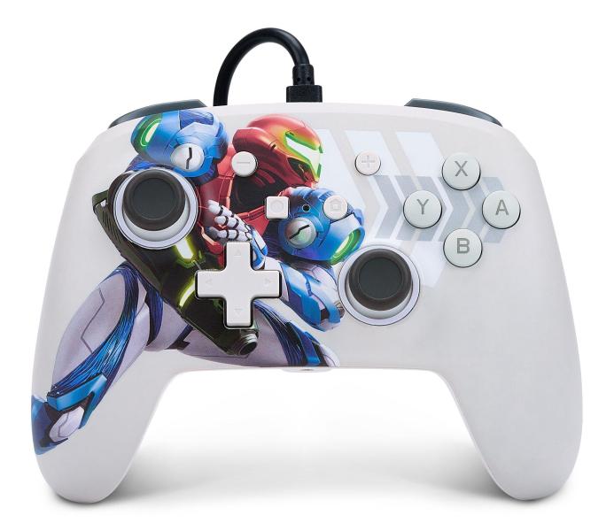 Control Switch powerA Wired Controller  Metroid Dread Blanco