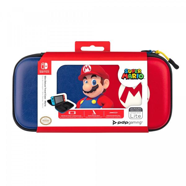 NS Estuche Deluxe Travel Case Super Mario Azul-rojo