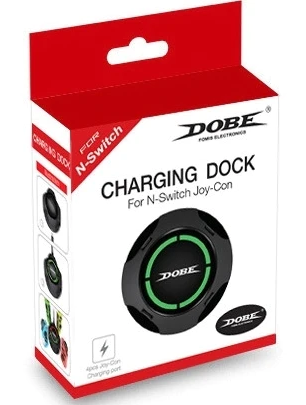 Charging Dock JOY-CON Nintendo Switch Dobe (Redondo) negro