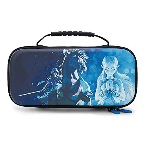 NS Estuche Slim deluxe travel case-Zelda Breath of the wild  Azul con celeste