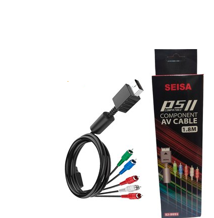 Cable Componente Audio y Video PS2 /PS3 SEISA NEGRO