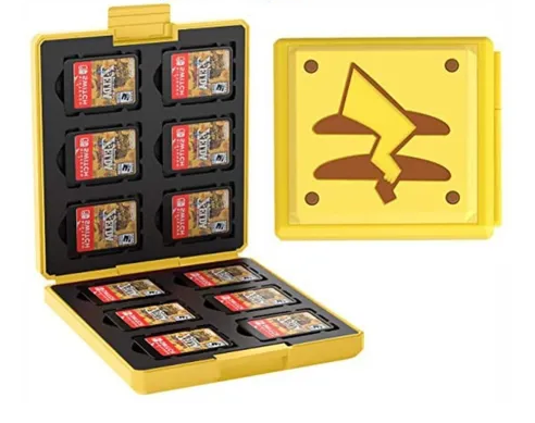 Expansion Card Slot game card NINTENDO SWITCH **Pikachu** Amarillo/cafe