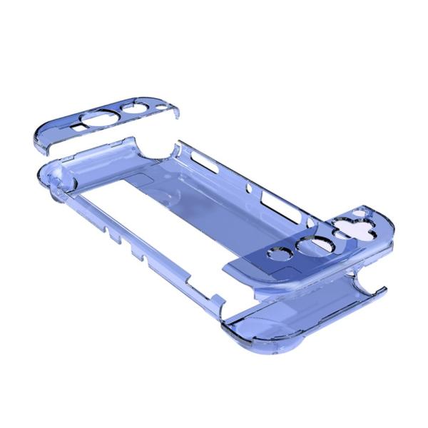 Estuche Case Acr&iacute;lico Nintendo Swicth Oled Transparente Azul