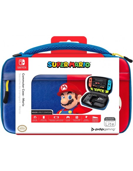 NS Estuche Commuter Case Super Mario Azul-rojo