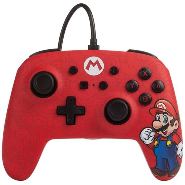 Control Switch powerA Wired Controller  *Super Mario* Rojo
