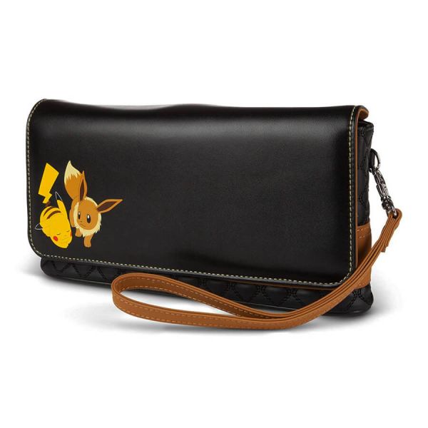 Estuche para Nintendo Switch Clutch Bag *Pokemon Pikachu-Eevee* Negro