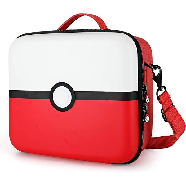 NS Estuche Traveler Deluxe Sistem Case Pokemon blanco/rojo