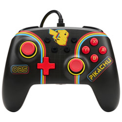 Control Switch powerA Wired Controller *Pikachu* Negro