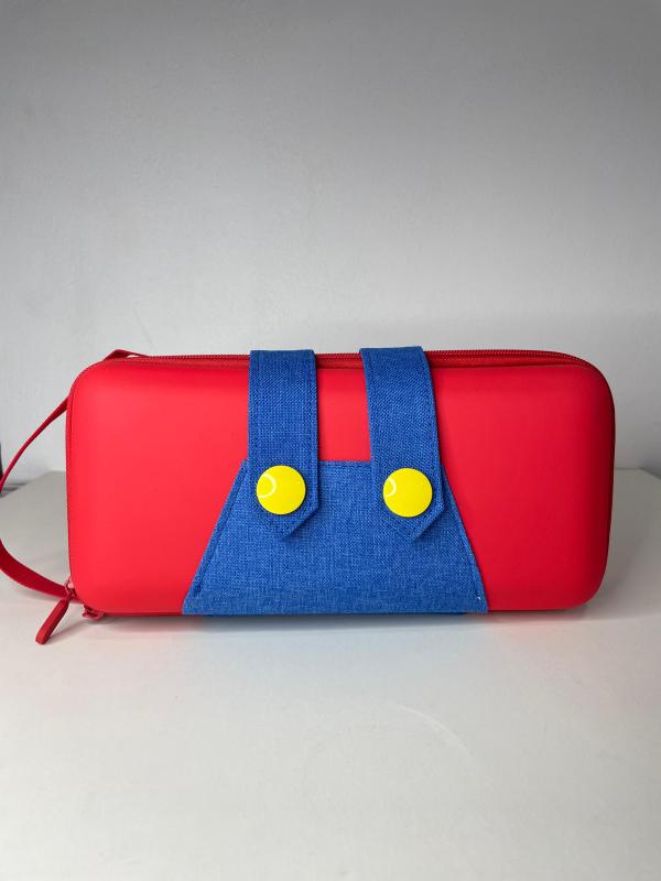 Estuche Gen&eacute;rico para Switch de Mario (Mediano) Rojo/Azul