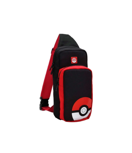 Estuche/Bolso Go Pack Pokemon Pokeball para nintendo Swicth Negro-Rojo