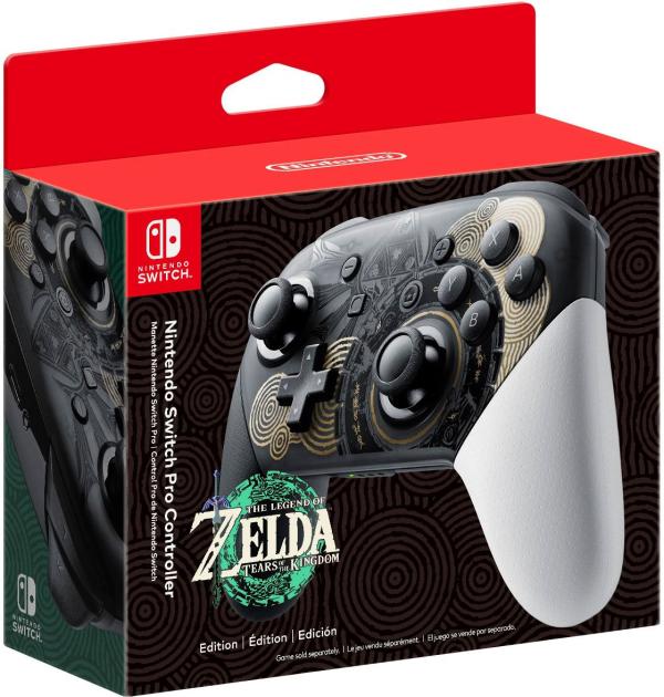 Control PRO Nintendo Switch ZELDA Tears Of The Kingdom Edition Negro